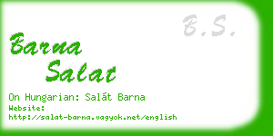 barna salat business card